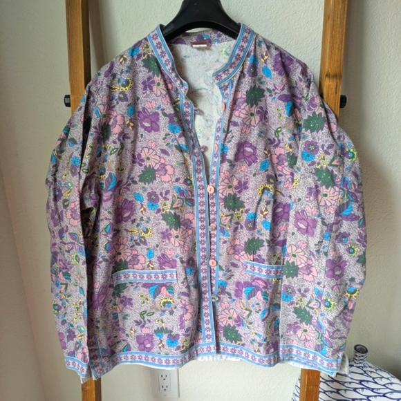 Tudor Court Floral Jacket with Purple and Blue Accents - Picture 1 of 3